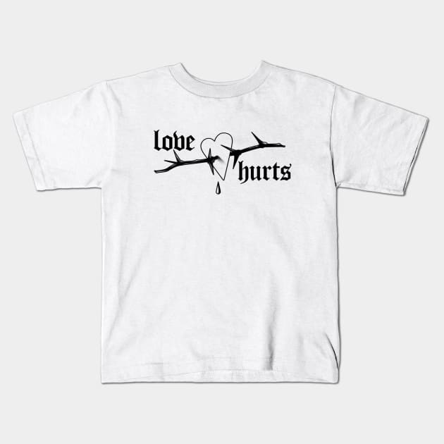 Love Hurts Kids T-Shirt by Smurnov